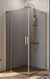Душевой уголок Cezares Slider SLIDER-AH-1-90-70/80-GRIGIO-BORO 90x70/80 серое, брашированное золото