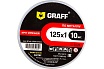 Круг отрезной по металлу (10 шт; 125x1.0x22.23 мм) GRAFF GADM 125 10 10