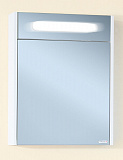 Зеркальный шкаф Бриклаер Палермо 55 см белый глянец