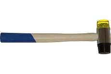 Рихтовочный молоток Toolberg двухкомп. боек, деревянная лаковая ручка 90002912664