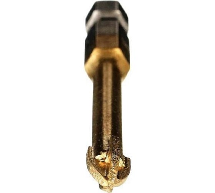 Сверло по керамограниту, керамике и стеклу 6 мм; 4 грани квадро GOLD Diamond Industrial DIDSK006G