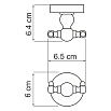 Крючок WasserKRAFT Diemel K-2223D двойной