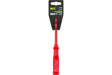 Изолированная отвертка CrV 1000V 4х100 мм FIT 55802