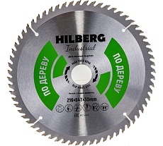 Диск пильный Industrial Дерево (216x30 мм; 64Т) Hilberg HW218