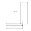 Душевая перегородка Vincea Walk-In VSW-4HR900CG 90x200 хром, тонированное