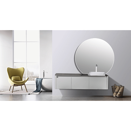 Мебель для ванной Black&White Universe U915.1600 160 см светло-серый, правая