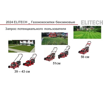 Газонокосилка бензиновая Elitech ГБ 4456ТСЭ E1601.019.00 205405