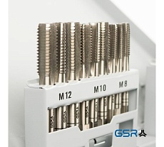 Набор ручных метчиков и плашек GSR M3-M12 DIN 352/223 HSSG 45 предметов 00708080