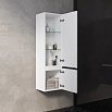 Шкаф пенал AQUAme S1 33 см белый глянец AQM9001WH
