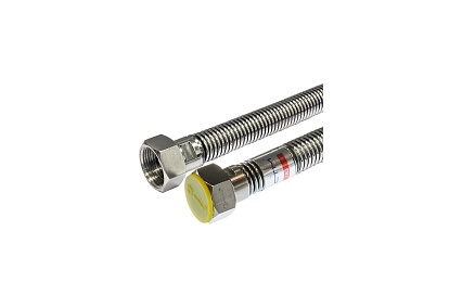 Подводка для газа СТМ ГАЗ сильфонная, 3/4", гайка-гайка, 40 см CGHF3404