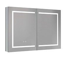 Зеркальный шкаф Aquatek 100x70 см с подсветкой, антипар, хром AQ7104-MLC
