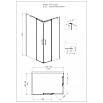 Душевой уголок Grossman Galaxy GR-3130L 130x90 прямоугольный, левый
