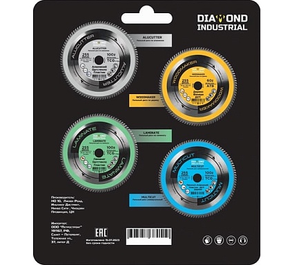 Диск пильный по мультиматериалам Multicut 305x30/25.4 мм, Z=120 tcg Diamond Industrial DIDM305Z120
