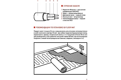 Тонкий самоклеящийся греющий мат IQWATT IQ FLOOR MAT 1350 Вт - 9,0 м.кв. 114