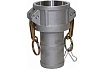 Алюминиевый камлок TITAN LOCK типа С серия EcoLine, розетка с хвостовиком 1 1/2" TL150CAL-EL
