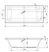 Акриловая ванна Cezares Plane Mini 180x80