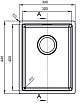 Кухонная мойка Florentina Оптима-HM 30 см OHM.300.400.B.10.S.10