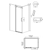 Душевой уголок Grossman Classic 120.K33.04.1010.21.00 100x100 прозрачный, черный матовый