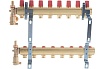 Комплект коллекторов Danfoss FHF-8 set с кронштейнами и воздухоотводчиками 8 контуров 088U0708