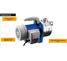 Поверхностный насос Deko DKJP1100, 1100Вт, 70 л/мин 076-0529