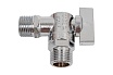 Кран для подключения бачков/смесителей Uni-Fitt НН 1/2", хромированный 180C2000