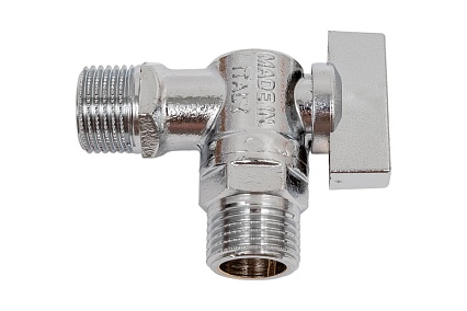 Кран для подключения бачков/смесителей Uni-Fitt НН 1/2", хромированный 180C2000