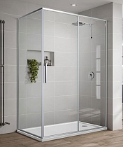 Душевой уголок Vincea Slim-U VSR-2SU9012CL 120x90 хром, стекло прозрачное