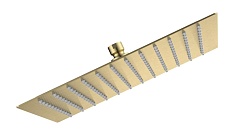 Верхний душ AQUAme Savona AQM8607BG золото шлифованное