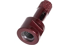Коронка алмазная вакуумная по камню D16-15W-40L-M14 (16х40 мм; М14) Messer 06-35-016