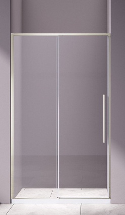 Душевая дверь Vincea Слим-Н (Slim-N) VDS-4SN140CLBN 140x195 брашированный никель, прозрачная