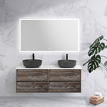 Столешница BelBagno EK-140-2-BL 140 см, 2 отв. под смеситель и раковину, Bianco Lucido