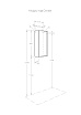 Шкаф подвесной Акватон Оливия 35 см правый, белый матовый 1A254703OL01R