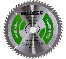 Диск пильный Industrial Дерево (190x20 мм; 60Т) Hilberg HWT193