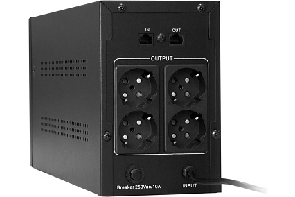 Источник бесперебойного питания Exegate SpecialPro UNB-2200.LED.AVR.4SH.RJ 2200VA/1300W, 4Sch, RJ45/11, металлический корпус, 285528