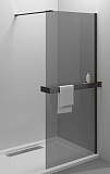 Душевая перегородка Vincea Walk-In VSW-4HR100CGB 100x200 черный, тонированное