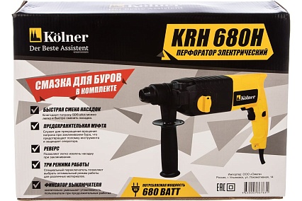 Перфоратор Kolner KRH 680H 8030300216