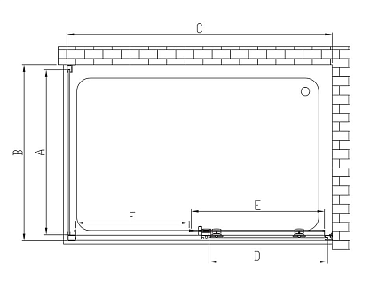 Душевой уголок Vincea Soft VSR-3SO8014CL 140x80 хром, прозрачное