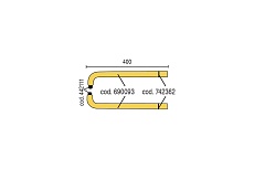 Пара консолей с электродами 400 мм BlueWeld 803167