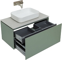 Мебель для ванной Allen Brau Infinity 85 см, 1 ящик, cement grey matt