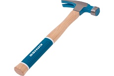 Молоток-гвоздодер Gross 380 г, угол 75, магнит, обрезиненная рукоятка american hickory 10413