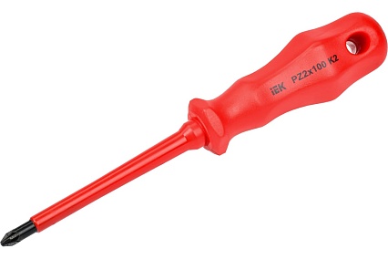 Диэлектрическая отвертка IEK ARMA2L 3 PZ2x100 K2 A2L3-SC30-K2-PZ-20-100