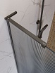 Душевая перегородка Belbagno UNO-L-1-TB-90-FL-GM 90x200 рифленая, оружейная сталь