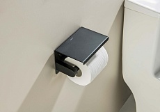 Держатель туалетной бумаги Aquatek Европа AQ4939MB черный матовый