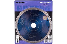 Диск алмазный отрезной Турбо Ультратонкий Х-тип (180х25.4/22.23 мм) Hilberg HM404