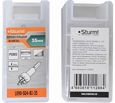 Коронка биметаллическая 35 мм Sturm 1090-S04-BI-35