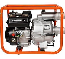 Мотопомпа Electrolite  WВ-80 P (для грязной воды, двигатель 7л.с., 80мм, 1300л/мин, глубина всасывания  8м., макс. напор 30м., вес 32кг.)  2385