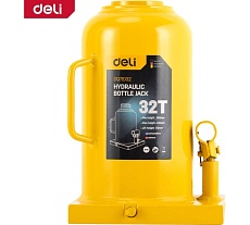 Домкрат бутылочный гидравлический 32т DQ71032 (высота подъема 260-430мм) Deli 130448