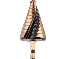 Сверло ступенчатое спиральное по металлу Special (9-36 мм; 10 ступеней; Р6М5) MONOGRAM 101-057