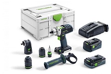Аккумуляторная ударная дрель-шуруповерт Festool PDC 18/4 5,2/4,0-Set/XL-SCA 576469