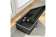 Конвектор Kermi KVN, 300х80х1250, линейная решётка, алюминий, натуральный, справа KVN30 080 125 L 01 X